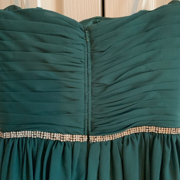 Hunter Green Grad Dress - Picture 6 of 11